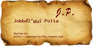 Jobbágyi Polla névjegykártya